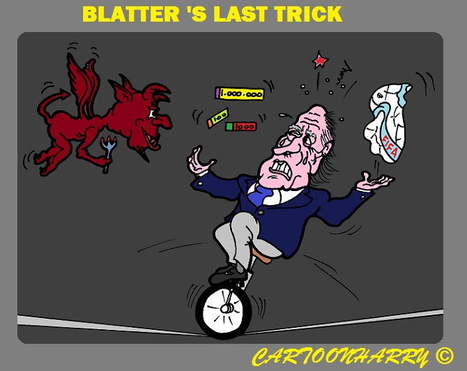 Cartoon: Blatter's Last Trick 1