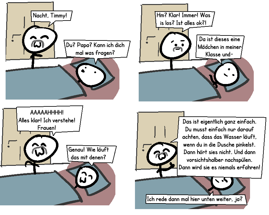 Comic: Frauen - Das Vater-Sohn-Gespräch 1