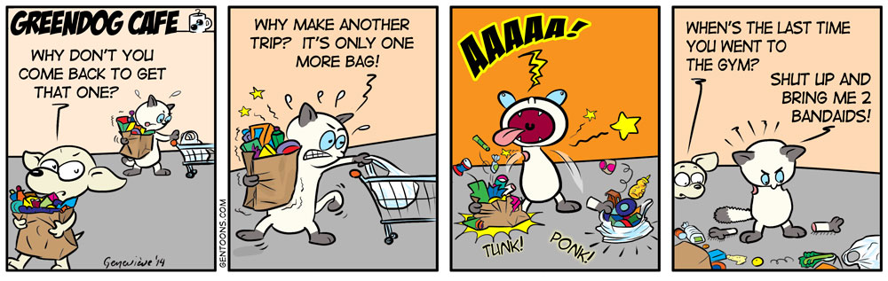 Comic: Einkaufen Katastrophe - Toonsup