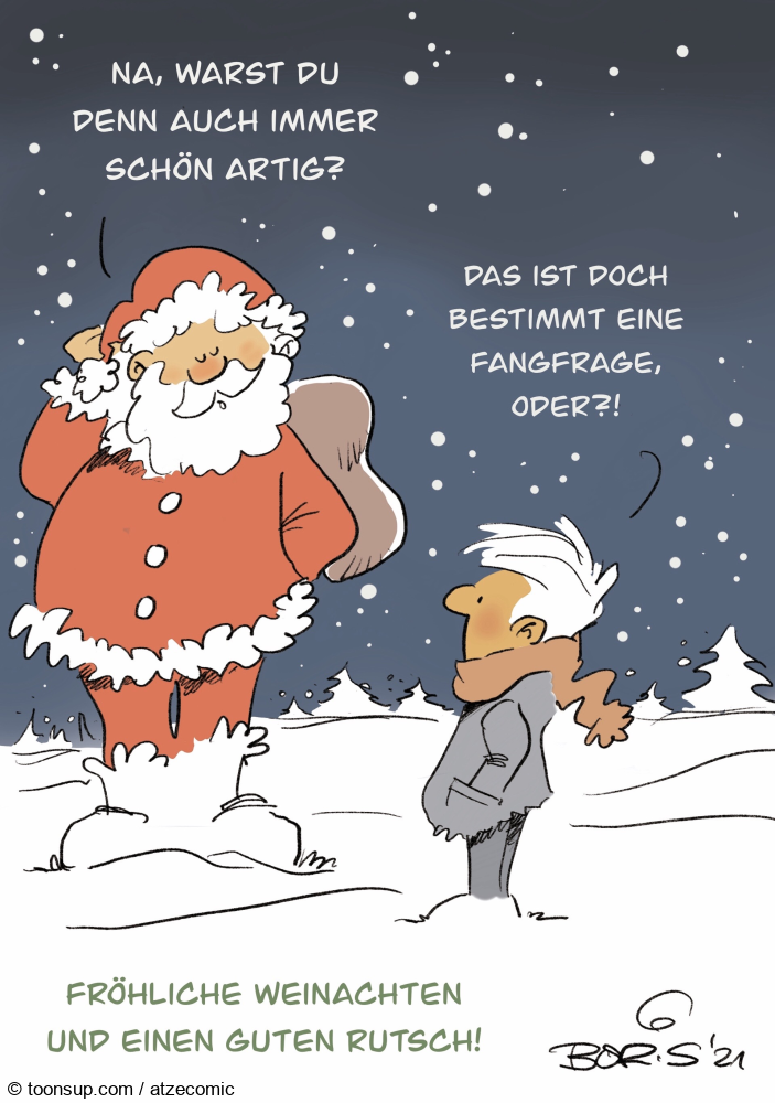 Cartoon: Fröhliche Weihnachten! - Toonsup