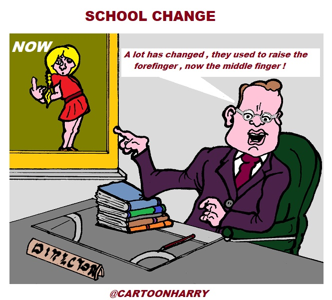 Cartoon: School Change 1