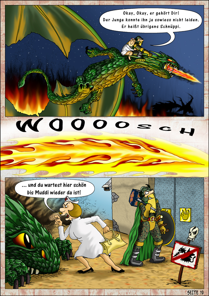 Comic: Ludmilla & Widar Drachenflug 1