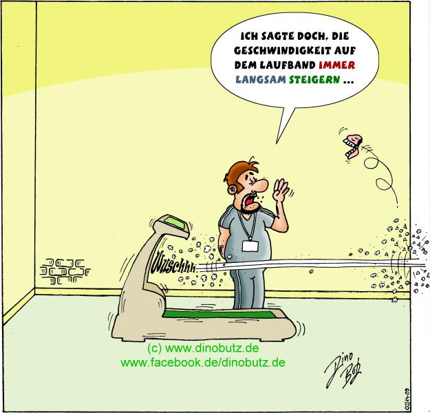 Cartoon: Laufband - Toonsup