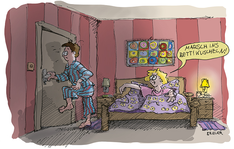 Cartoon: Ins Bett - Toonsup
