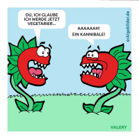 Cartoon: Fleischfressende Pflanzen Cartoon - Toonsup