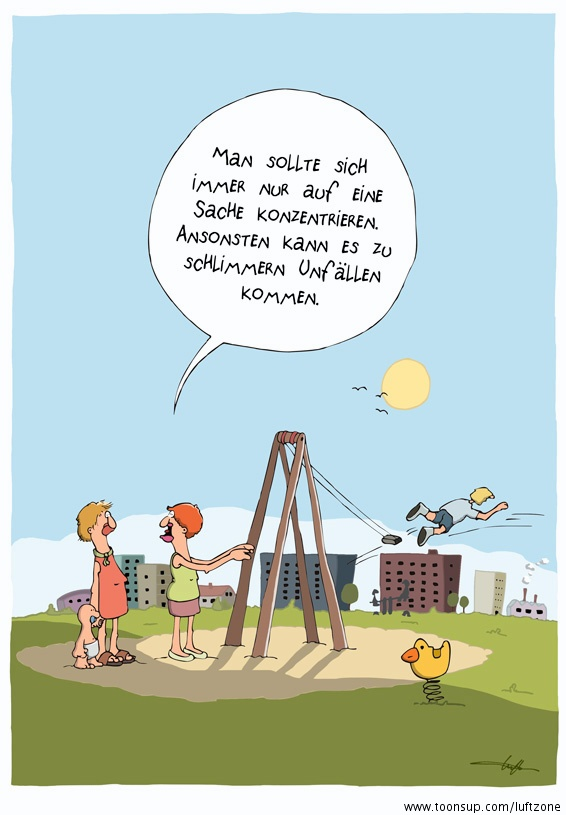 Cartoon: Schaukel - Toonsup