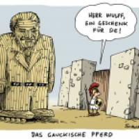 Gauck besucht Wulff