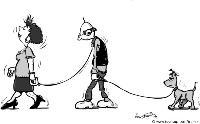Cartoon: Lange Leine - Toonsup