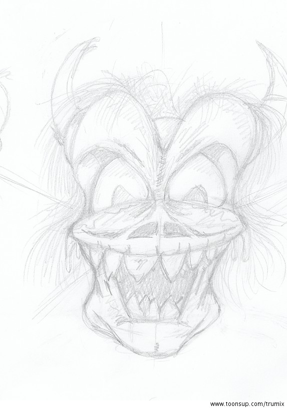 Concept Art / Character Design: Skizze - Horror - Toonsup