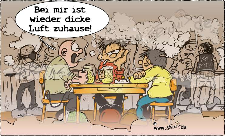 Cartoon: Dicke Luft ... - Toonsup