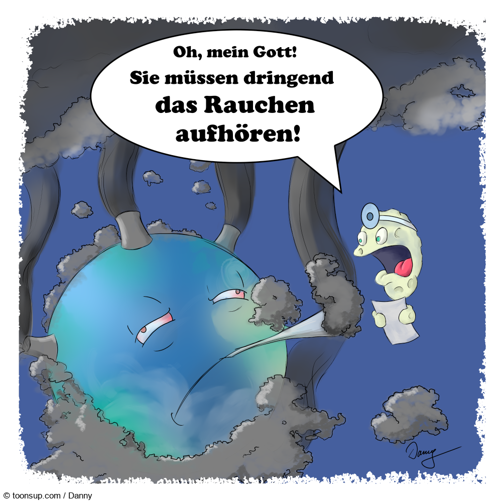 Cartoon: Kettenraucher - Toonsup