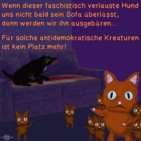 Hunde und Katze